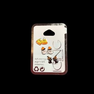 🎃 Sterling Silver 3pc. Halloween Earrings